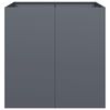 vidaXL Pflanzgef&auml;&szlig; Anthrazit 80x80x80 cm Stahl
