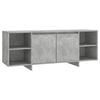 vidaXL TV-Schrank Betongrau 130x35x50 cm Holzwerkstoff