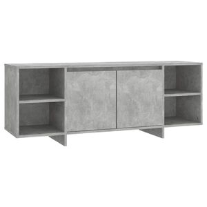 vidaXL TV-Schrank Betongrau 130x35x50 cm Holzwerkstoff