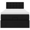 vidaXL Ottoman-Bett mit Matratze Schwarz 100x200 cm Kunstleder