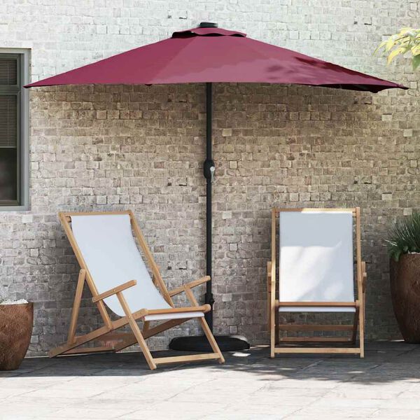 vidaXL Garten-Sonnenschirm Bordeauxrot 294 x 150 x 224 cm