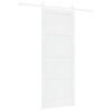 vidaXL Schiebet&uuml;r Wei&szlig; 83 x 211 cm Massives Kiefernholz