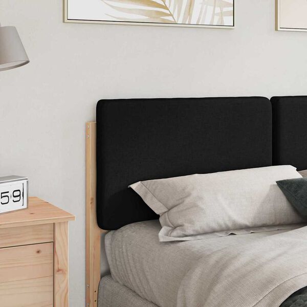 vidaXL Gepolstertes Kopfteil mit Kopfteil Braun und Schwarz 120 cm