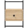 vidaXL Wand-Nachttisch Sonoma-Eiche 35x30x51 cm Holzwerkstoff