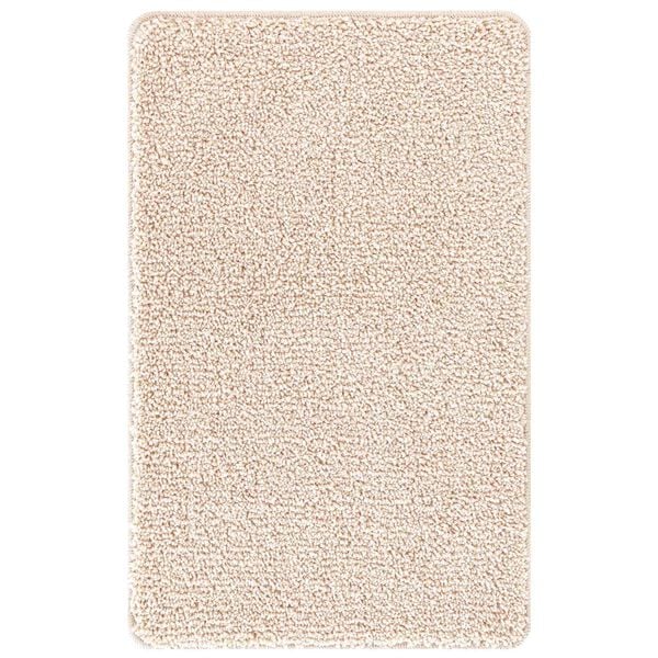 vidaXL Anti-Rutsch Badematten-Set 3 pcs Creme PP