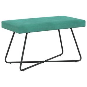 vidaXL Bank T&uuml;rkis 80 x 40 x 45 cm Samt