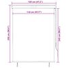 vidaXL Au&szlig;enrollo 120 x 250 cm Orange und Braun