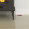 vidaXL Kaminofen Glasplatte Rechteckig 100x60 cm