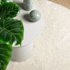 vidaXL Teppich ISTAN Hochflor Gl&auml;nzend Creme &Oslash; 100 cm