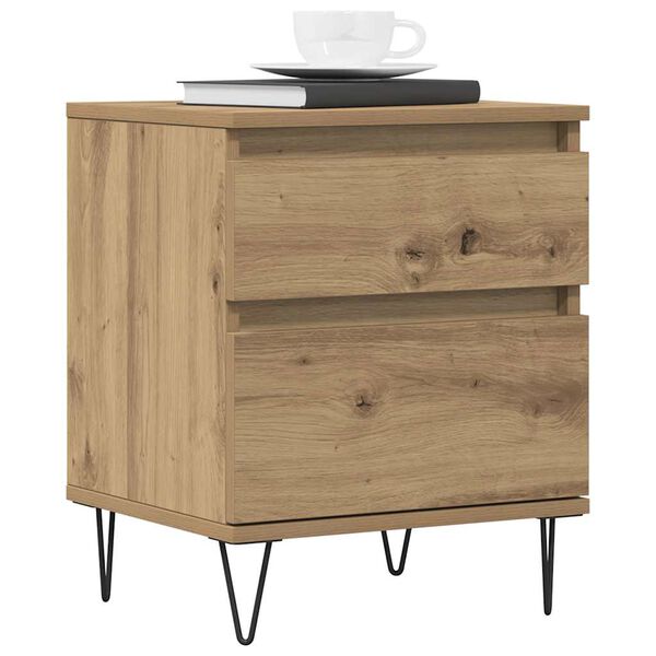 vidaXL Nachttisch Artisan-Eiche 40x35x50 cm Holzwerkstoff
