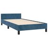 vidaXL Bettgestell ohne Matratze Dunkelblau 80x200 cm Samt