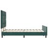 vidaXL Boxspringbett mit Kopfteil Dunkelgr&uuml;n 160 x 200 cm Samt