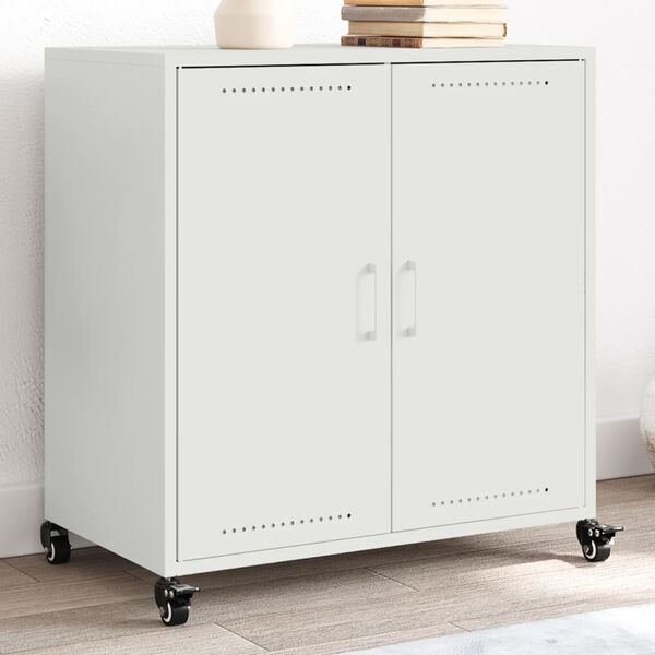 vidaXL Sideboard Wei&szlig; 68x39x72 cm Stahl