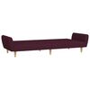 vidaXL Schlafsofa 2-Sitzer mit Fu&szlig;hocker Lila Stoff