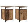 vidaXL Nachttisch 2 stk. Altholz 40 x 42 x 60cm Holzwerkstoff