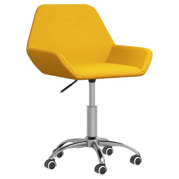 vidaXL B&uuml;rostuhl Drehbar Senfgelb Stoff