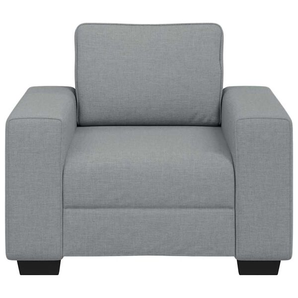 vidaXL Sessel Hellgrau 60 cm Stoff