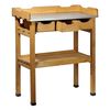 dobar Pflanztisch mit 3 Schubladen Holz Braun