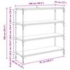 vidaXL B&uuml;cherregal Schwarz Eichen-Optik 100 x 33 x 100 cm