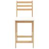 vidaXL Esszimmerst&uuml;hle 2 pcs Natur 40 x 47,5 x 99,5 cm