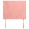 vidaXL Kopfteil Rosa 80x5x118/128 cm Samt