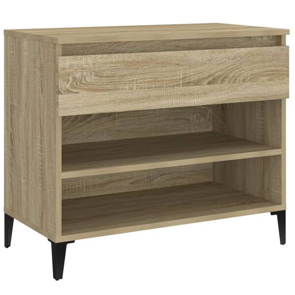 vidaXL Schuhregal Sonoma-Eiche 70x36x60 cm Holzwerkstoff