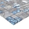 vidaXL Mosaikfliesen 22 Stk. Grau Blau 30x30 cm Glas
