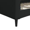 vidaXL Tagesbett Schwarz 90x200 cm Stoff