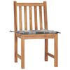 vidaXL Gartenst&uuml;hle 2 Stk. mit Kissen Massivholz Teak