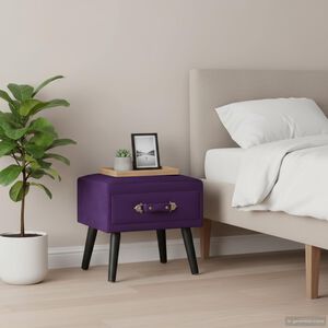 vidaXL Nachttisch Dunkellila 40x35x40 Samt