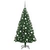 vidaXL K&uuml;nstlicher Weihnachtsbaum mit 300 LEDs mit St&auml;nder Gr&uuml;n 180 cm