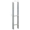 vidaXL Pfostentr&auml;ger 6 Stk. Silbern 12&times;6&times;60 cm Verzinkter Stahl