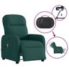 vidaXL Massagesessel Elektrisch Dunkelgr&uuml;n Stoff