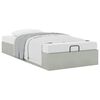 vidaXL Ottoman-Bett ohne Matratze Hellgrau 90x200 cm Samt