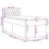 vidaXL Boxspringbett mit Matratze Blau 90x190 cm Samt