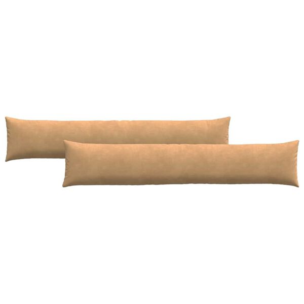 vidaXL Sofakissen 2 St&uuml;ck Braun 200 x 40 cm Cordstoff