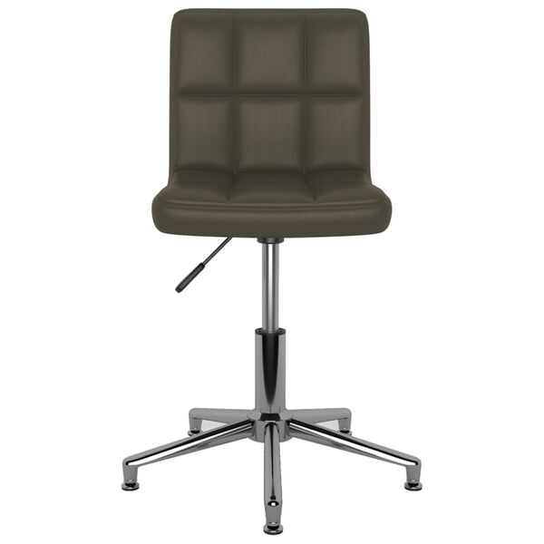 vidaXL Esszimmerst&uuml;hle 2 Stk. Drehbar Braun Kunstleder