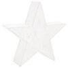 vidaXL Weihnachtssterne 3 Stk. Wei&szlig; Mesh LED Outdoor Indoor
