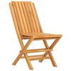vidaXL Gartenstühle 4 Stk. Klappbar 47x47x89 cm Massivholz Teak