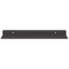 vidaXL Wandregal mit Regal Wandmontiert 2 pcs Schwarz 80 x 9 x 2.5 cm