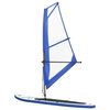 vidaXL Aufblasbares SUP-Board mit Segel Set Blau und Wei&szlig;