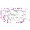 vidaXL Couchtisch Braun Eichen-Optik 91x91x40 cm Holzwerkstoff