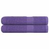 vidaXL Handt&uuml;cher FROGN 2 Stk. Lila 100x200 cm 360 g/m&sup2;