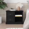 vidaXL Nachttisch Schwarz 60x35,5x45 cm
