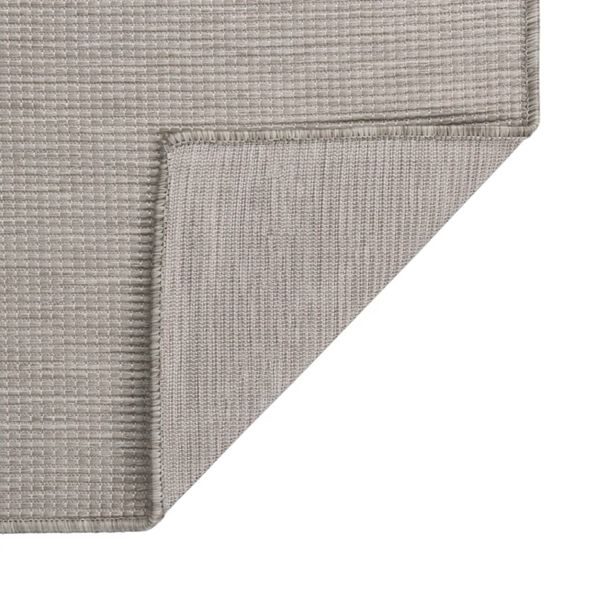 vidaXL Outdoor-Teppich Flachgewebe 80x150 cm Hellgrau