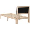 vidaXL Bettrahmen mit Kopfteil Braun 75 x 190 cm Massives Kiefernholz