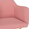 vidaXL Esszimmerst&uuml;hle 6 Stk. Rosa Samt