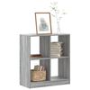 vidaXL B&uuml;cherregal Grau Sonoma 68,5x32x75 cm Holzwerkstoff