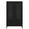vidaXL Highboard mit Schubladen Schwarz Eichen-Optik 70 x 31 x 115 cm