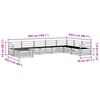 vidaXL Sofagarnituren 8 pcs Natur Massivholz Akazie